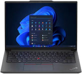 Lenovo ThinkPad E14 Gen 6 Laptop with 14" WUXGA IPS display, Intel Core Ultra 7 155H processor, 16GB RAM, 512GB SSD, Intel Arc Graphics, English-Arabic backlit keyboard, FreeDOS, in Black. Model: 21M70024GR